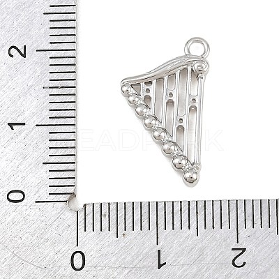 Brass Micro Pave Clear Cubic Zirconia Pendants CU-CBA0565-02P-1