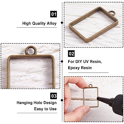 Rack Plating Alloy Photo Locket Pendants PALLOY-OC0001-59-1