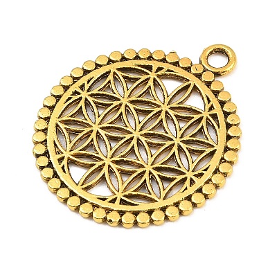 Tibetan Style Alloy Pendants AL-CBA1187-16AG-1