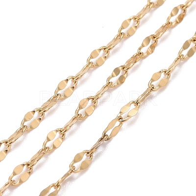 PVD Vacuum Plating 304 Stainless Steel Dapped Chains CHS-F011-15B-G-1