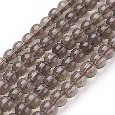 Smoky Quartz Beads Strands X-G-C076-4mm-4-1