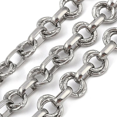 Non-Tarnish 304 Stainless Steel Link Chains CHS-A013-03P-02-1