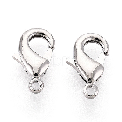 Brass Lobster Claw Clasps KK-YW0004-01B-P-1