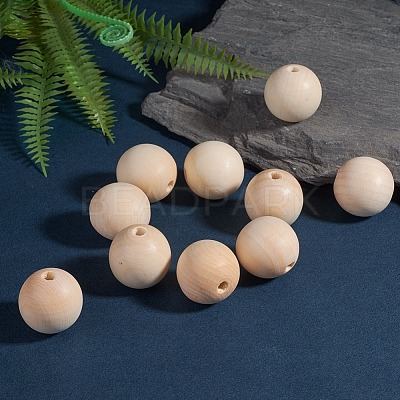 Unfinished Wood Beads X-WOOD-S651-6mm-LF-1