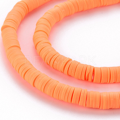Handmade Polymer Clay Bead Strands CLAY-T002-6mm-42-1