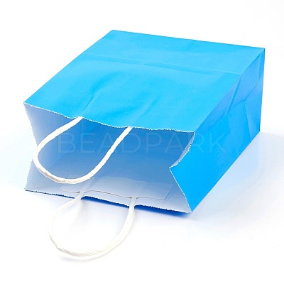 Pure Color Kraft Paper Bags AJEW-G020-C-01-1