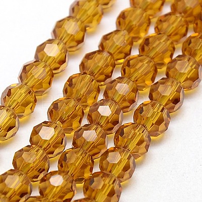 Glass Beads Strands EGLA-J042-8mm-04-1