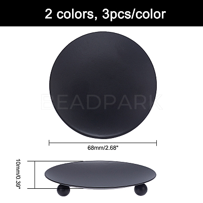 Iron Candle Holder DJEW-FH0001-03-1