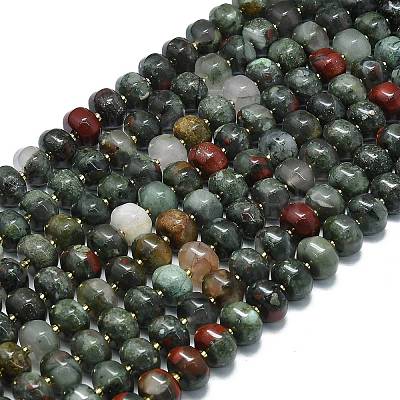 Natural African Bloodstone Beads Strands LS-G-P573-B13-01-1