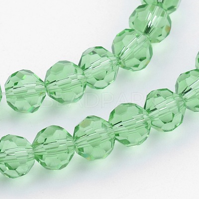 Transparent Glass Bead Strands X-GLAA-G013-6mm-55-1