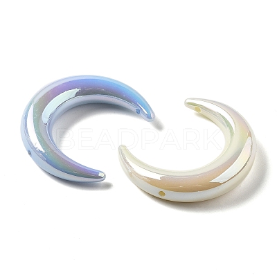 UV Plating Opaque Acrylic Beads PACR-Q005-03-1