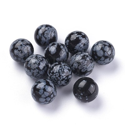 Natural Snowflake Obsidian Beads G-L564-004-C02-1