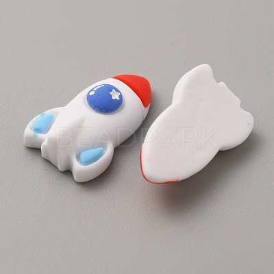 Space Theme Opaque Resin Cabochons CRES-WH0001-51-1
