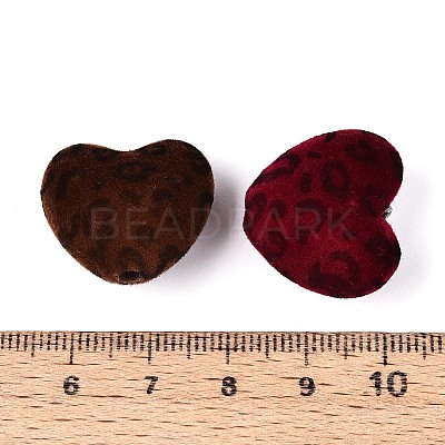 Flocking Opaque Acrylic Beads OACR-T030-04M-1