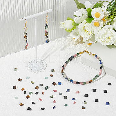 120Pcs 12 Styles Natural Mixed Gemstone Beads G-WR0001-05-1