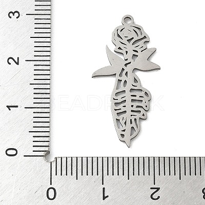 201 Stainless Steel Pendants STAS-G366-02P-02-1