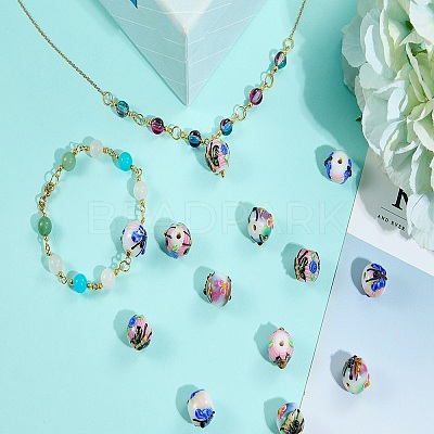 5Pcs Handmade Lampwork Beads LAMP-SZ0001-49C-1