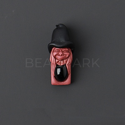 Natural Dyed & Heated Black Agate Pendants PW-WG69385-14-1