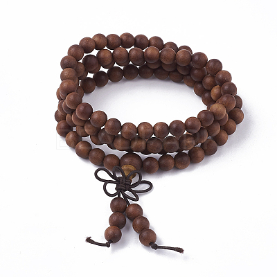 3-Loop Wrap Style Buddhist Jewelry BJEW-S140-13A-1