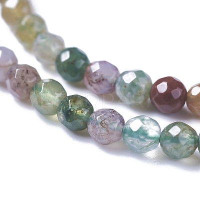 Natural Indian Agate Bead Strands X-G-A129-3mm-03-1