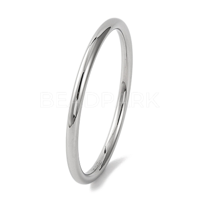 Plain 304 Stainless Steel Bangles for Women BJEW-B104-32B-P-1