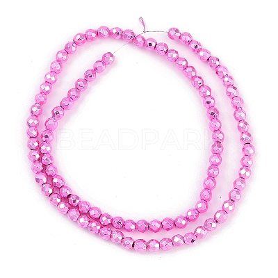 Baking Paint Electroplated Synthetic Non-magnetic Hematite Beads Strands G-H072-A01-01G-1