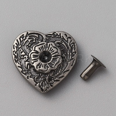 Zinc Alloy Coin Collision Rivets FIND-WH0110-629-1