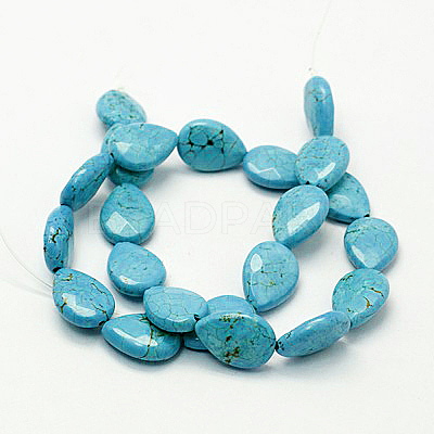 Natural Howlite Beads Strands TURQ-P027-49-1