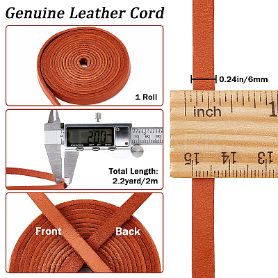 2M Flat Leather Cord LC-WH0007-07A-03-1