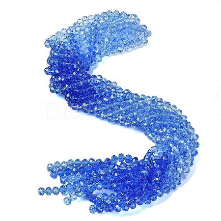 Transparent Painted Glass Beads Strands DGLA-A034-T8mm-A01-1