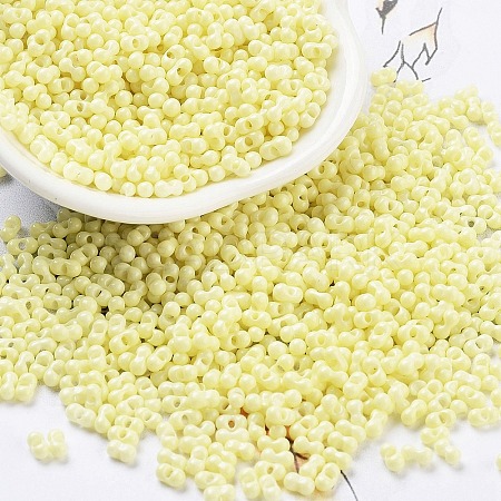 Baking Paint Glass Seed Beads SEED-A033-05E-1