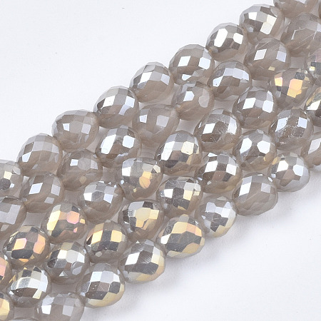 Electroplate Glass Beads Strands EGLA-T008-15A-1