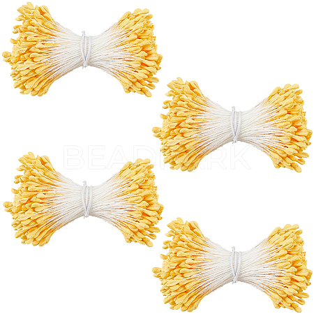 Gypsum with Cotton Cord Artificial Flower Core DIY-WH20007-36B-11-1