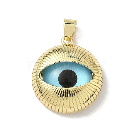Brass Resin Pendants KK-H079-02A-G03-1