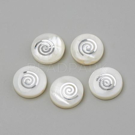 Natural Freshwater Shell Beads SHEL-Q011-004P-1