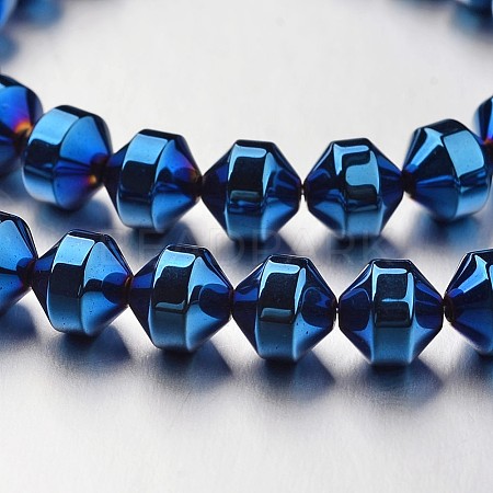 Electroplate Non-magnetic Synthetic Hematite Bead Strands G-F300-31A-05-1
