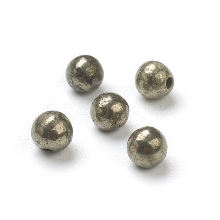 Natural Pyrite Beads G-H267-03A-1