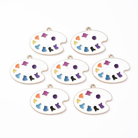 Alloy Enamel Pendants X-PALLOY-T078-07-1