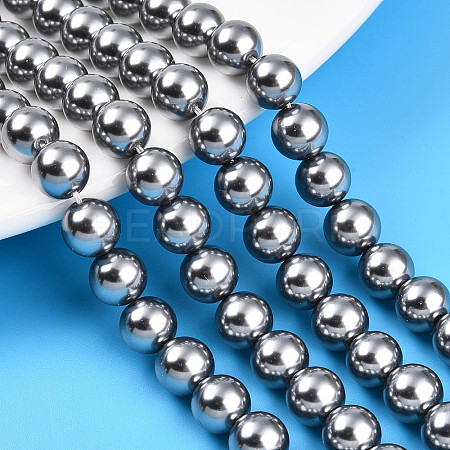Baking Paint Pearlized Glass Pearl Bead Strands HY-N002-8mm-A01-1