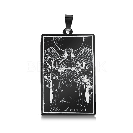 201 Stainless Steel Pendants STAS-S105-LA461-10-1