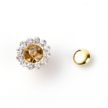 Alloy Rhinestones Rivets FIND-WH0072-63F-1