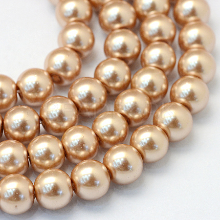 Baking Painted Glass Pearl Bead Strands X-HY-Q003-3mm-11-1