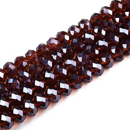 Electroplate Glass Beads Strands EGLA-A034-T10mm-A36-1