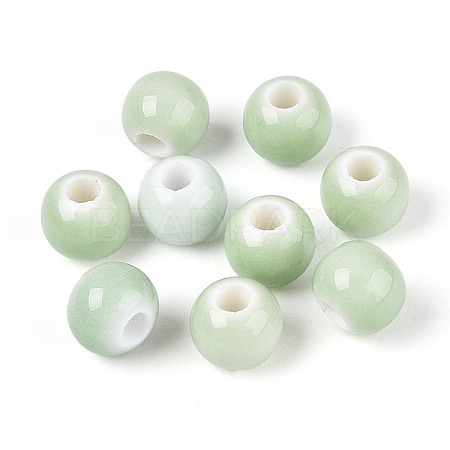 Bright Glazed Porcelain Beads PORC-D300-A34-1
