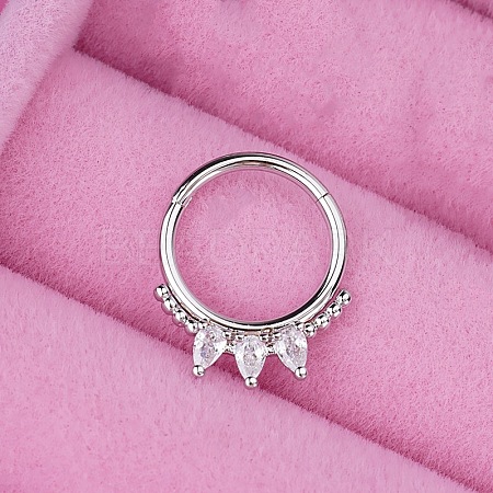 316L Stainless Steel Hoop Nose Rings WGEE114-13-1
