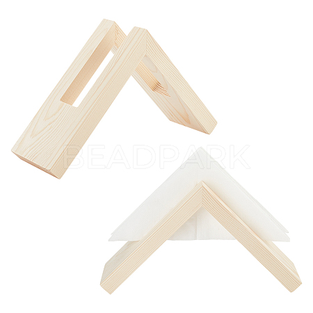 Triangle Wooden Napkin Holder DJEW-WH0038-96-1