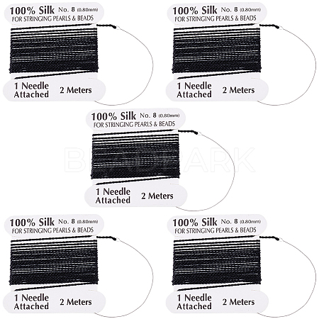 5Pcs Pure Silk Cord OCOR-BBC0001-03A-1
