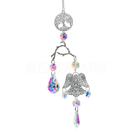 Alloy Tree of Life & Branches Hanging Ornaments PW-WG68560-01-1