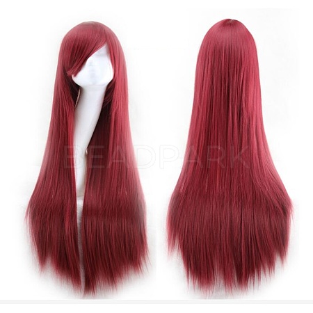 31.5 inch(80cm) Long Straight Cosplay Party Wigs OHAR-I015-11K-1
