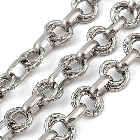 Non-Tarnish 304 Stainless Steel Link Chains CHS-A013-03P-02-1